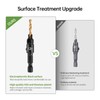 Litorange Pack of 5 Electrophoresis Black Drill Bits with Countersink