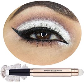 OVIQERKI White Eyeshadows stick shimmer,Highlighter waterproof eyeshadow pen,Colour pop makeup Movement eyeshadow (Pearl White #01)