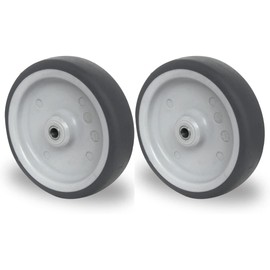 Rolling Mechanism Set of 2 Installation Wheels 150 mm - T.P.E. Sliding Bearings Apparatus Rollers, Robust and Durable, Ideal for Transport & Industry, Low Noise (2)