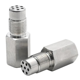 UOIENRT 2pcs Universal O2 Oxygen Sensor Adapter Mini Catalytic Converter for Exhaust Downstream Pipe, 304 Stainless Steel