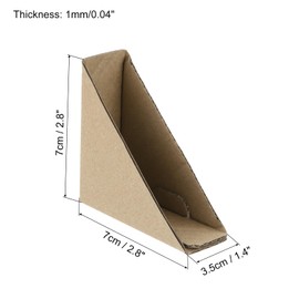 sourcing map Adjustable Cardboard Corner Protector, Cardboard Edge Protector 7x7x3.5cm Pack of 100