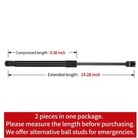 Unbranded 2X Front Hood Lift Supports Shock Struts For Hyundai Sonata 2015 2016 2017 Sedan