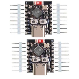 DUBEUYEW ESP32 ESP32-C3 Development Board Mini ESP32 C3 Supports WiFi Bluetooth Compatible with Arduino (2PCS)