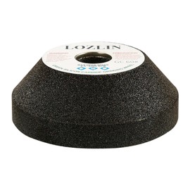 LOZLIN 3 Inch Silicon Carbide Grinding Wheel for Angle Grinder - 80mm Metal Polishing, Ceramic Tile/Glass Trimming, Granite Chamfering & Renovation, Heavy-Duty Abrasive Tool (100#)