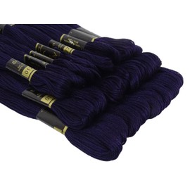 25 x Anchor Threads Stranded Cotton Cross Stitch Hand Embroidery Thread Floss Skeins-Navy Blue