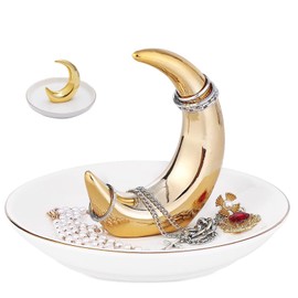 Jlnmmn Decorative Jewellery Tray, Decorative Jewellery Plate Holder, Jewellery Tray, Jewellery Tray, Jewellery Tray, Jewellery Tray, Jewellery Plate, for Rings, Earrings, Necklaces and Others