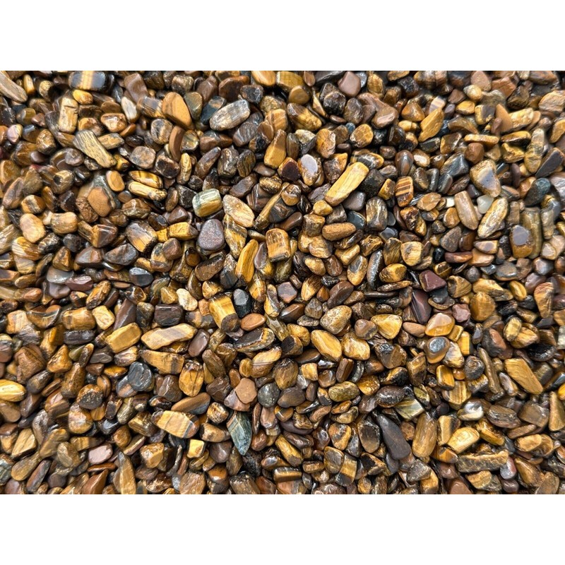 GAF TREASURES Tiger Eye Chips C Natural Mini Tiger Eye
