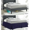 Sapphire Collection PLAIN DYED POLY COTTON PLEATED PLATFORM BASE VALANCE