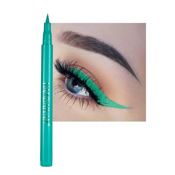 Kyannkara Liquid Eyeliner Colorful Matte Glitter Neon Eyeliner Pencil Pigmented