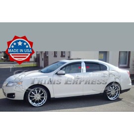 Made in USA - Trims Express 2009-2016 Lincoln MKS MK S Chrome 4Pc Pillar Post Stainless Steel Trim Door