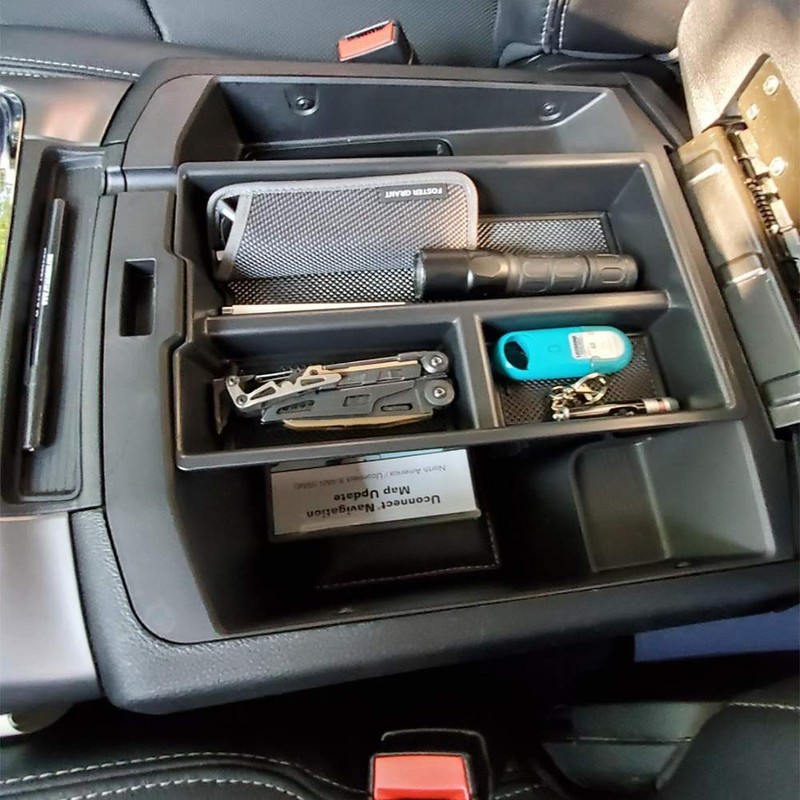 JDMCAR Lower Center Console Organizer Tray Compatible with Dodge Ram
