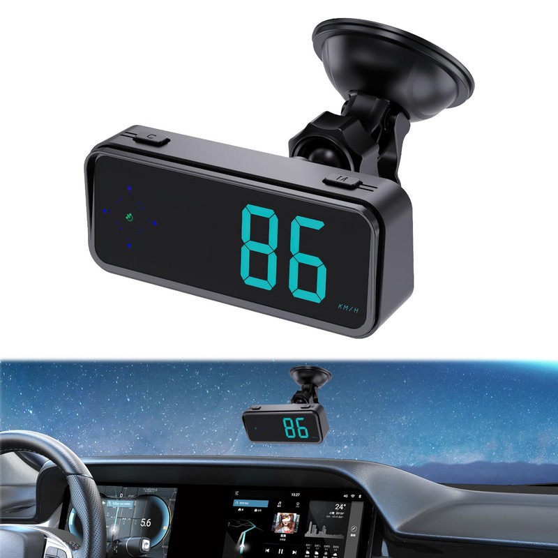 GUGUMO GPS Digital Speedometer for Car MPH, Universal HUD Speed
