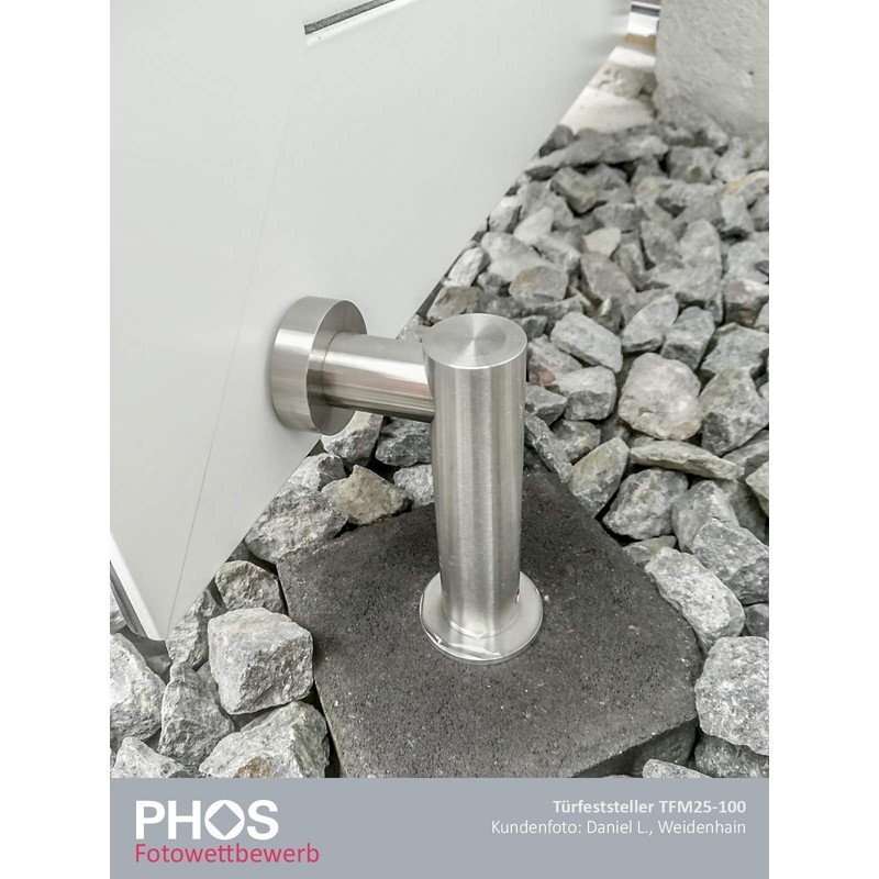 PHOS Design Door Stop with Magnet, Stainless Steel Solid Material