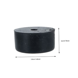 SHINEOFI 8Pcs Speaker Isolation Feet Vibration Cushion Pads Durable Rubber Audio Accessories for Amplifier Protection Prevent Floor Damage Fine Workmanship Black