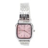 Women Quartz Watch Alloy Steel Strap Stylish Waterproof Ladies Square