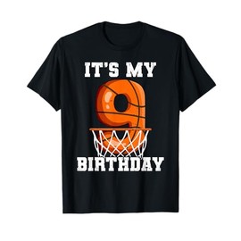 9th Birthday Basketball T-Shirt
