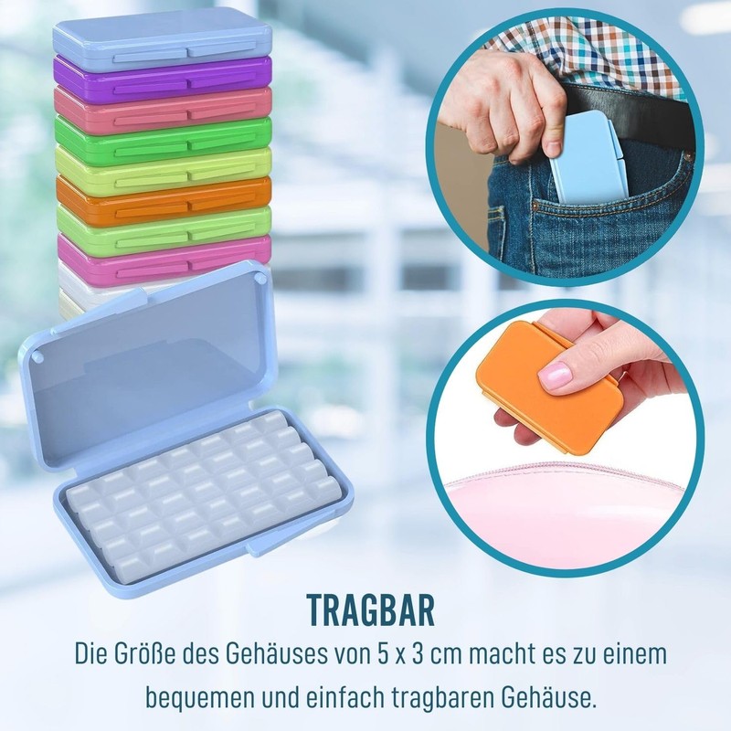 Vidaprime 10 Pieces Orthodontic Wax Tubes 350 Pieces Pre-Cut Teeth