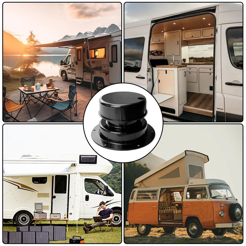 Bcautay RV Plumbing Vent Caps Kit 2Pcs Trailer Camper Vent