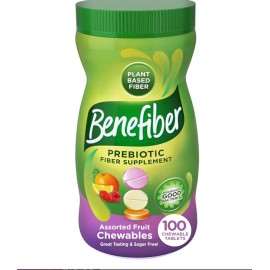 Benefiber Chewable Prebiotic Fiber Supplement Tablets EXP 06/25