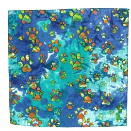 CTM Bandana con Estampado de Perro Batik Paws, Azul