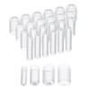 sourcing map 80pcs Round Rubber End Caps 3mm 6mm 9mm