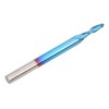 Ballnose Cutter Ball End Mill Blue Coated Spiral Router Bit