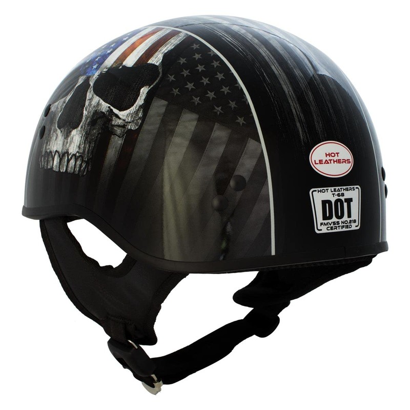 Milwaukee Leather Hot Leathers HLD1042 Gloss Black 'Warrior Bullet' Advanced