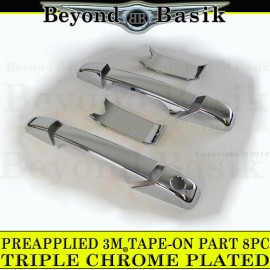 Torox 2007-2013 GMC SIERRA 2DR 1500 Chrome Door Handle Covers + Bowl Cover Inserts