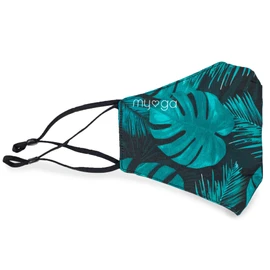 Myga Bamboo Palm Tree Print Face Covering - Face Mask Protect Cover