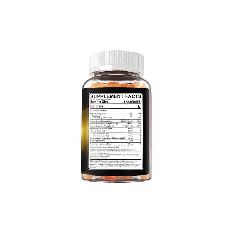 Lerinettia Gomitas Vitamina D3 5000 Ui + K2 Veganas Omega