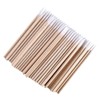 Wooden Pointed Head 300 Pieces Cotton Swabs 6.5cm Microblading 100%