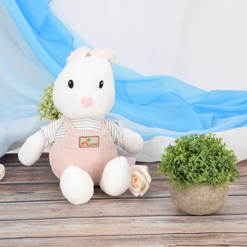 Simulation Cute Animal Rabbit with Long Stand Ears Plush Toy