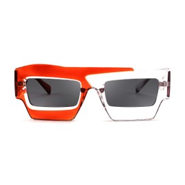 FEISEDY Women Men Sunglasses, Fashion Square Y2K Party Glasses B4140