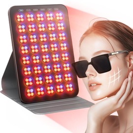 INTEO Red Light Therapy for Face and Body, Portable Red Light Therapy with Protective Goggles, 850nm Infrared Red Light Therapy with 6 Modes