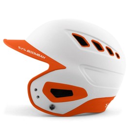 Boombah DEFCON Batting Helmet White/Orange - Size Junior 6 1/4" - 7"