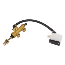 Rear Brake Master Cylinder,Motorcycle Rear Brake Pump Master Cylinder Kit Hydraulic with Reservoir Universal for Motorcycles Off-Road Vehicles and Motorcycles (Square)