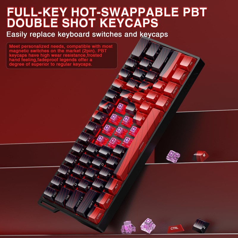 AULA WIN60 HE MAX - 60% Mechanical Gaming Keyboard Wired,
