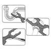 HAUTMEC 3 Way Plumber's Sink Strainer Wrench/Spud Wrench, Fits 1-3/4