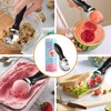 Ice Cream Scoop with Comfortable Grip Handle, Heavy Duty Stainless
