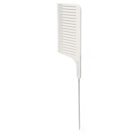 Pewter Styling Comb for Balayage, Babylight, and Highlighting with Ergonomic Design, Safe Use, and Premium Material (White)