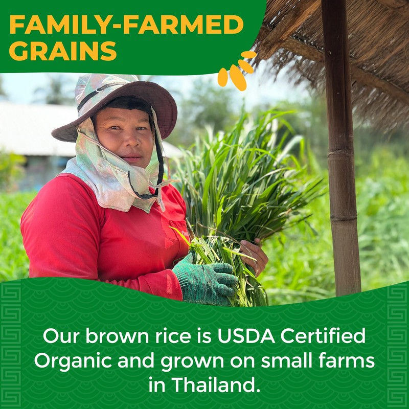 Lotus Foods Organic Brown Jasmine Rice - Whole Grain Jasmine