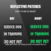6pcs Service Dog Patches, Removable Hook & Loop Tactical Vest