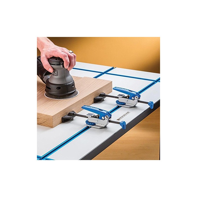 Auto-Lock T-Track Clamp Adjustable Aluminum Body Clamps for Woodworking Ideal