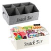 Xbopetda Snack Organizer for Countertop, 2 Pack Fabric Snack Container