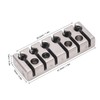 6 String Lock with Screws Metal Headless Guitar Bridge String