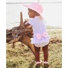 RuffleButts - Gorro de natación reversible con lunares y rayas