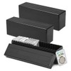 3 Pack Plastic Coin Slab Storage Boxes, Black Coin Slab