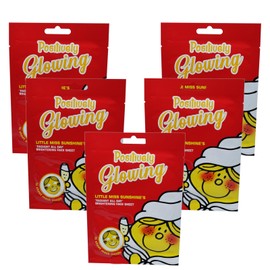 Positively Glowing Brightening Face Sheet Masks, Radiant All Day, Pack of 5