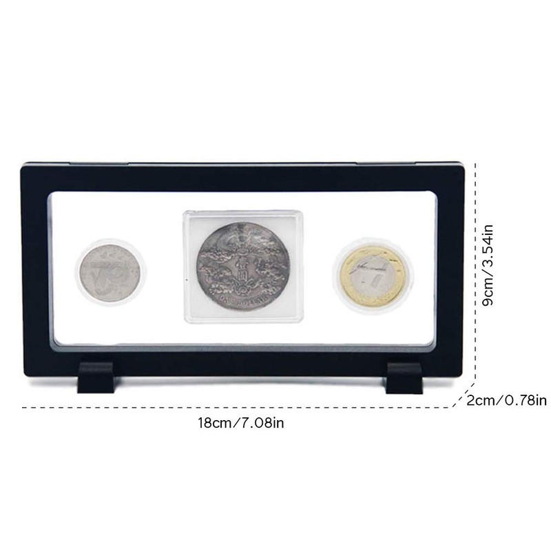 WINBST 3D Object Frame, Coin Stand, Floating Frame, Coin Frame