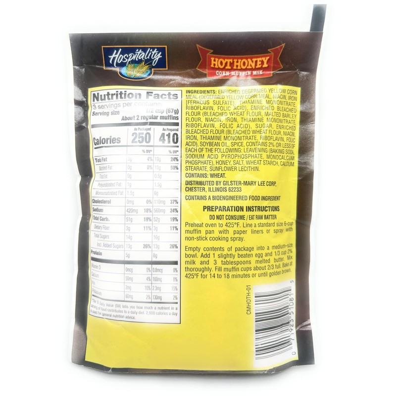 Hot Honey Sweet & Spicy Corn Muffin Cornbread Mix 6oz